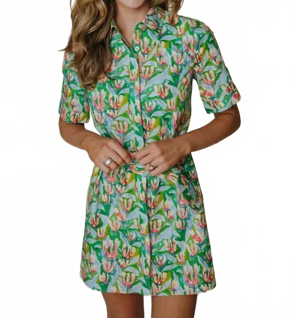 NEW LAROQUE demi dress in champ de fleurs
